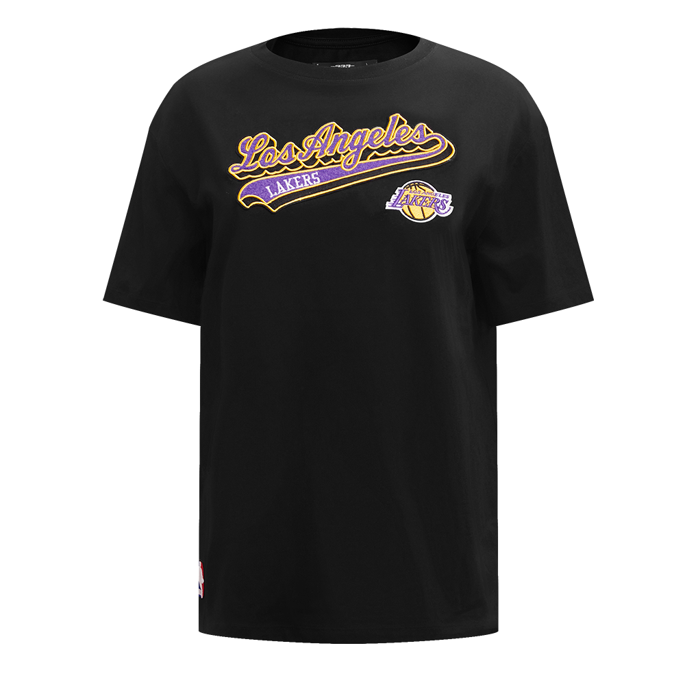 PLAYERA BOYFRIEND NBA LOS ANGELES LAKERS SCRIPT TAIL PARA MUJER