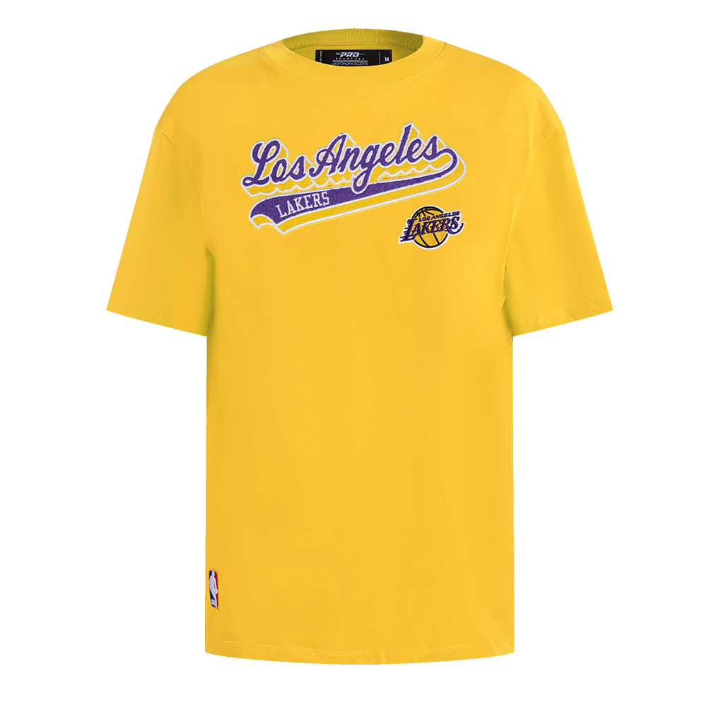 PLAYERA BOYFRIEND NBA LOS ANGELES LAKERS SCRIPT TAIL PARA MUJER