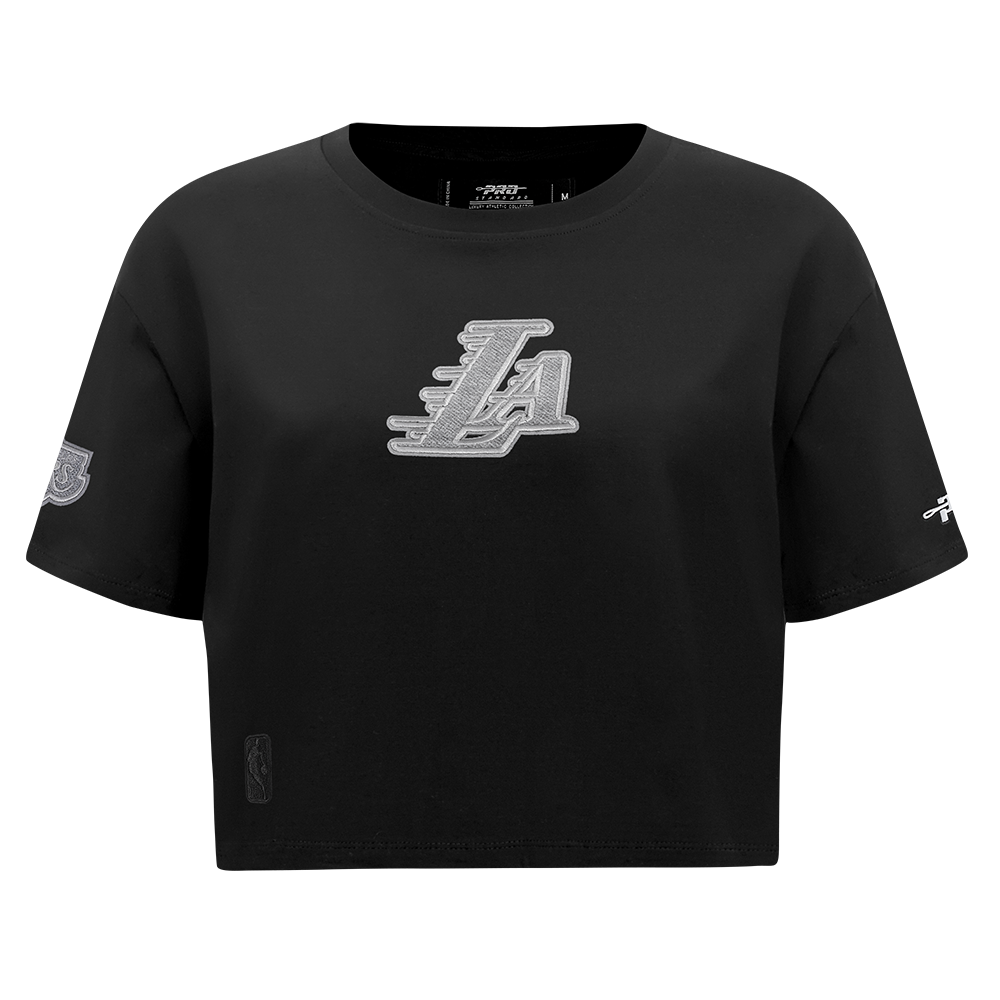 PLAYERA CROP NBA LOS ANGELES LAKERS REVERSE FRENCH TERRY PARA MUJER