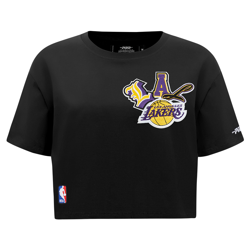 PLAYERA CROP NBA LOS ANGELES LAKERS CITY RANSOM PARA MUJER