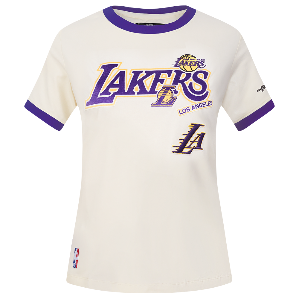 PLAYERA NBA LOS ANGELES LAKERS RETRO CASCADE PARA MUJER