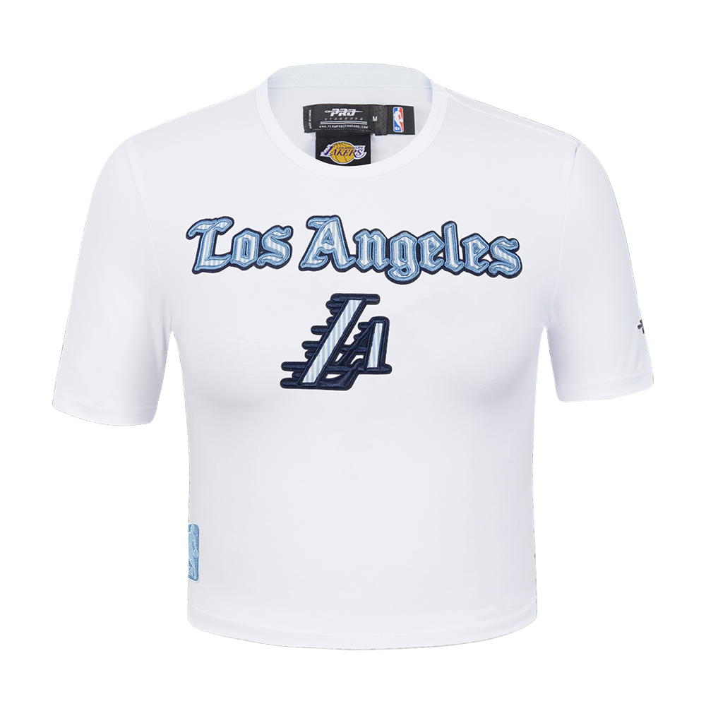 PLAYERA CROP NBA LOS ANGELES LAKERS COUNTRY CLUB PARA MUJER