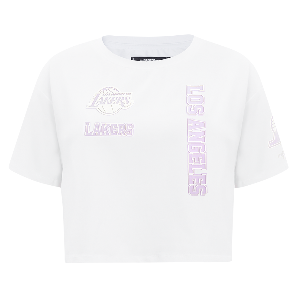 PLAYERA CROP NBA LOS ANGELES LAKERS HOLOGRAM PARA MUJER