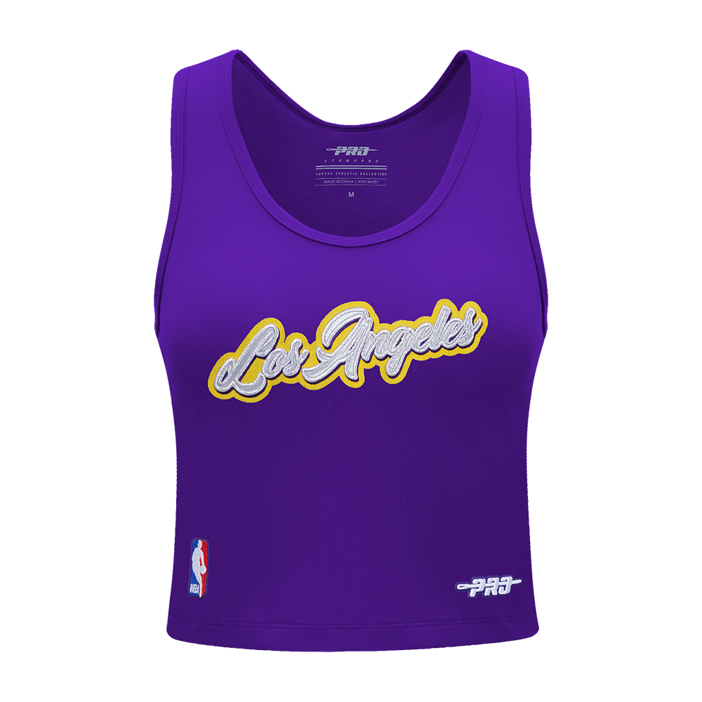 PLAYERA DE TIRANTES AJUSTADA NBA LOS ANGELES LAKERS SHEER INFLUENCE PARA MUJER