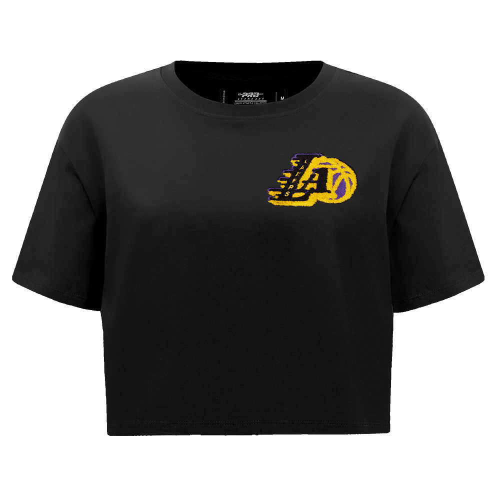 PLAYERA CROP NBA LOS ANGELES LAKERS MASH UP PARA MUJER