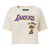 PLAYERA CROP NBA LOS ANGELES LAKERS RETRO CLASSICS PARA MUJER