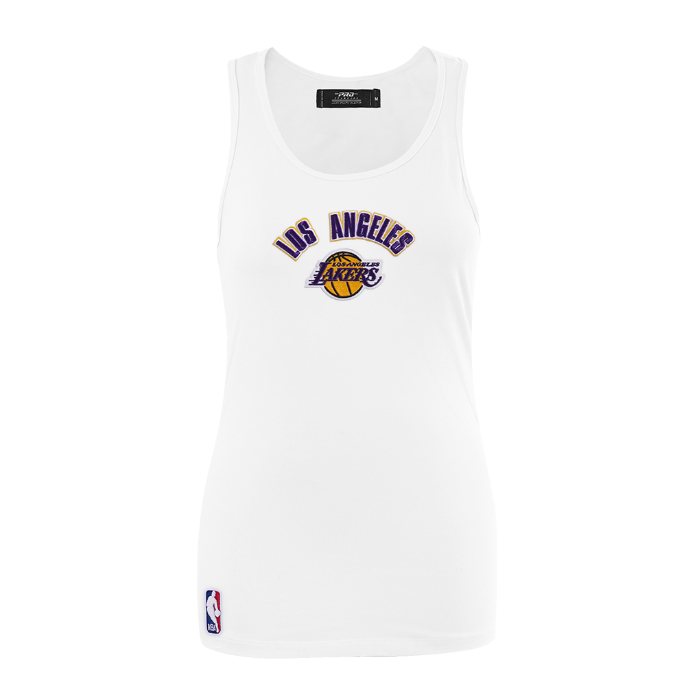 PLAYERA DE TIRANTES DE CORTE RELAJADO NBA LOS ANGELES LAKERS CLASSIC ESSENTIALS PARA MUJER