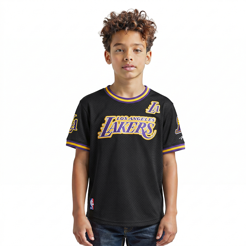 PLAYERA NBA LOS ANGELES LAKERS MESH PARA NIÑO JUNIOR