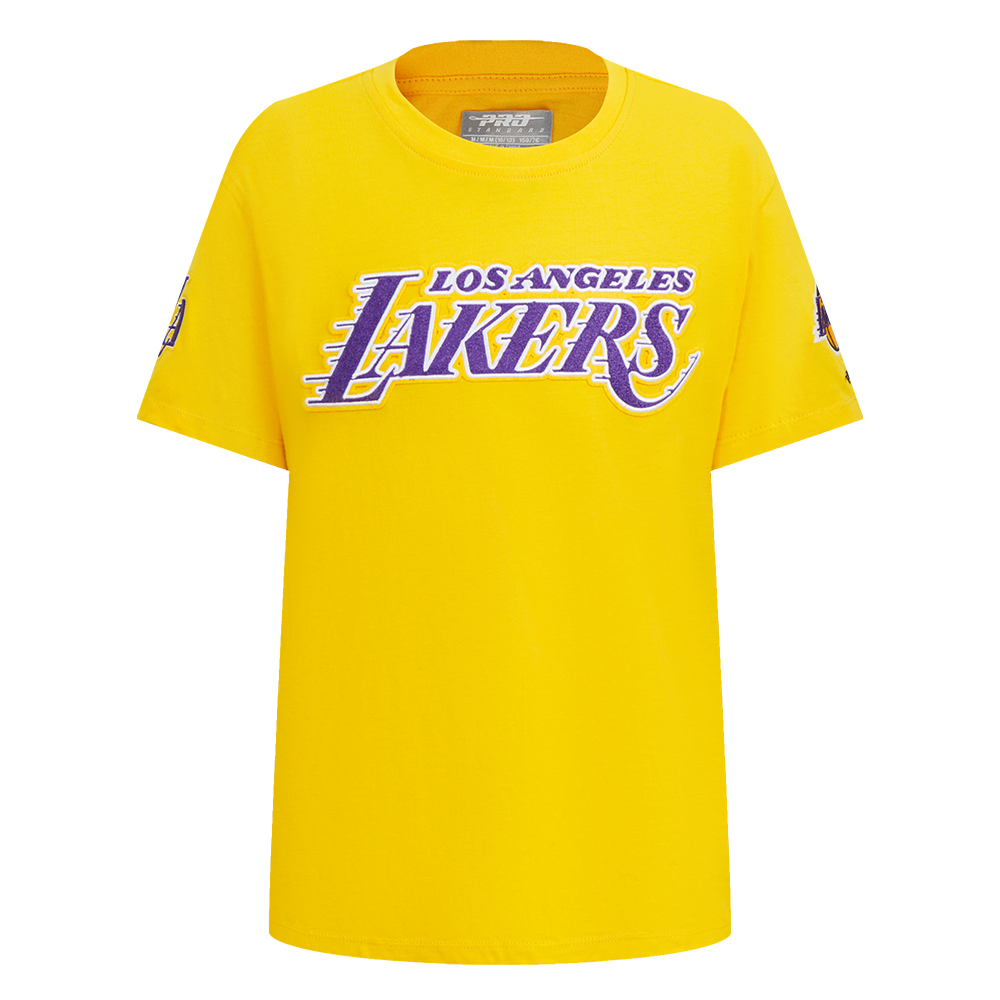 PLAYERA NBA LOS ANGELES LAKERS CLASSIC CHENILLE PARA NIÑO JUNIOR