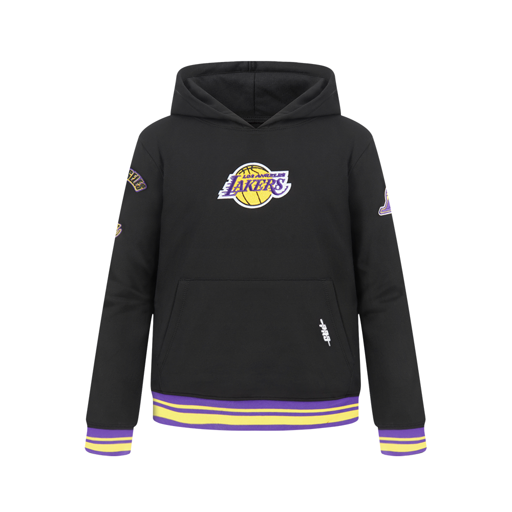 SUDADERA CON GORRO NBA LOS ANGELES LAKERS RETRO CLASSICS PARA NIÑO JUNIOR