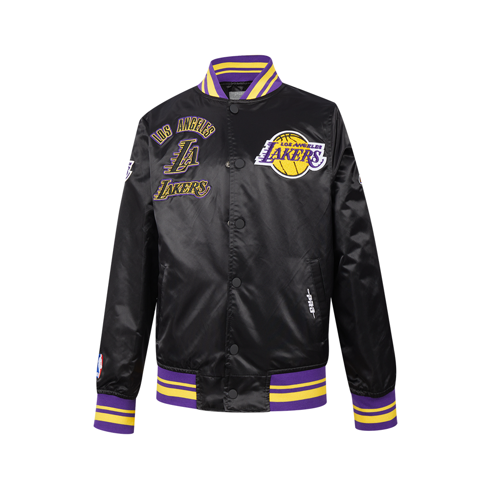 CHAMARRA DE SATIN NBA LOS ANGELES LAKERS RETRO CLASSICS PARA NIÑO JUNIOR