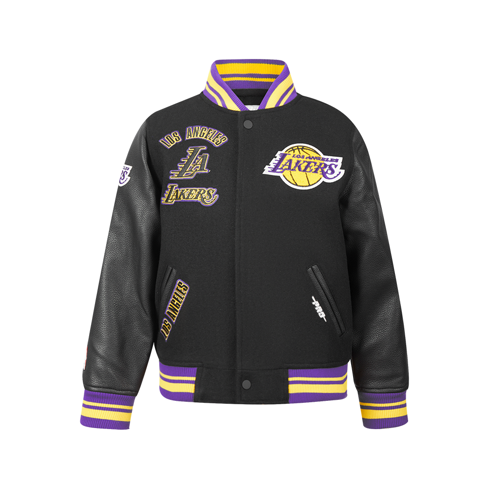 CHAMARRA UNIVERSITARIA NBA LOS ANGELES LAKERS RETRO CLASSICS PARA NIÑO JUNIOR