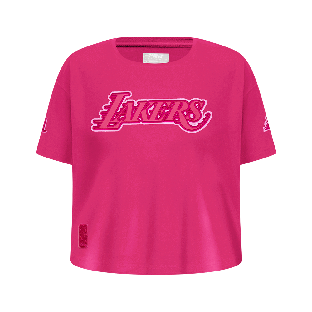 PLAYERA NBA LOS ANGELES LAKERS CLASSIC TRIPLE PINK PARA NIÑA JUNIOR