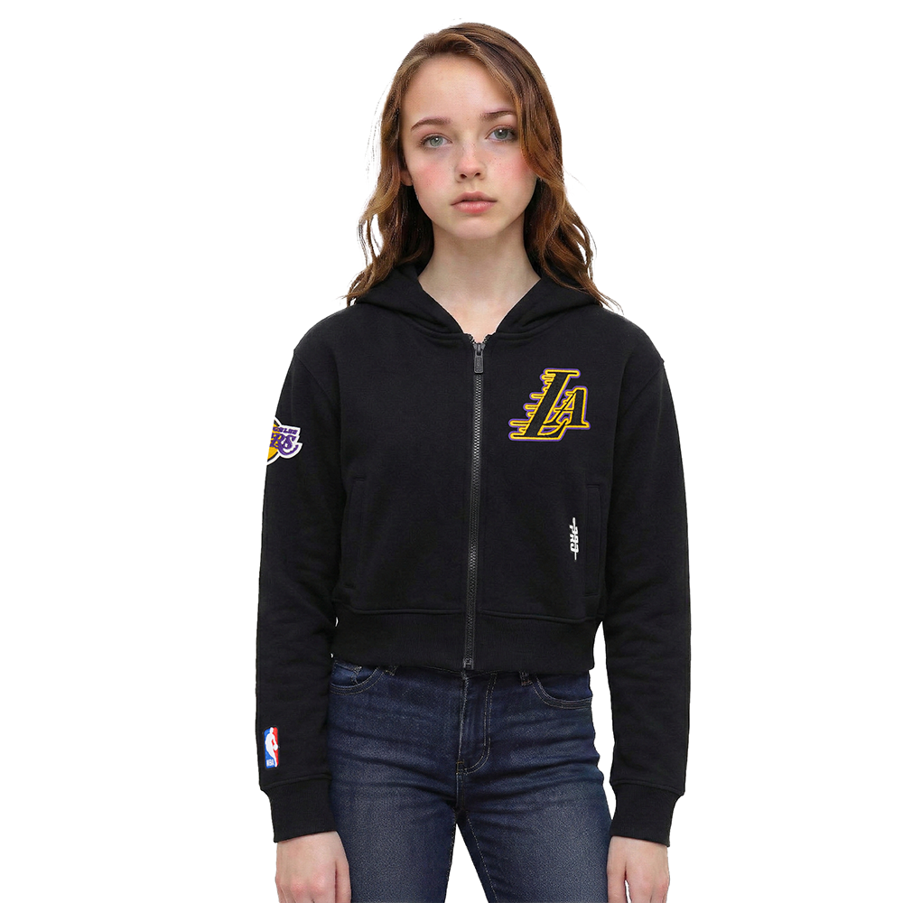 SUDADERA CON CIERRE NBA LOS ANGELES LAKERS CLASSIC ESSENTIALS PARA NIÑA JUNIOR