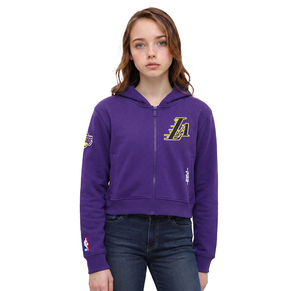 SUDADERA CON CIERRE NBA LOS ANGELES LAKERS CLASSIC ESSENTIALS PARA NIÑA JUNIOR