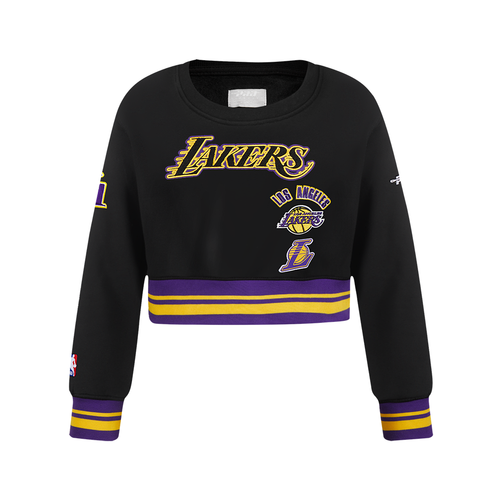 SUDADERA DE CUELLO REDONDO NBA LOS ANGELES LAKERS RETRO CLASSICS PARA NIÑA JUNIOR