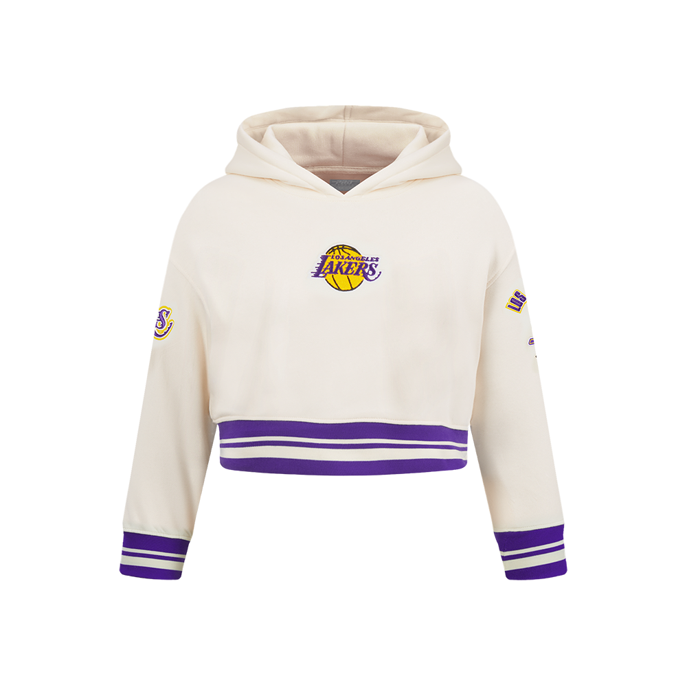 SUDADERA CON GORRO NBA LOS ANGELES LAKERS RETRO CLASSICS PARA NIÑA JUNIOR