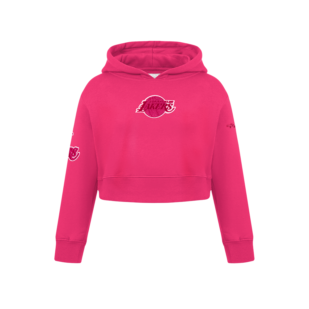 SUDADERA DE CUELLO REDONDO NBA LOS ANGELES LAKERS CLASSIC TRIPLE PINK PARA NIÑA JUNIOR