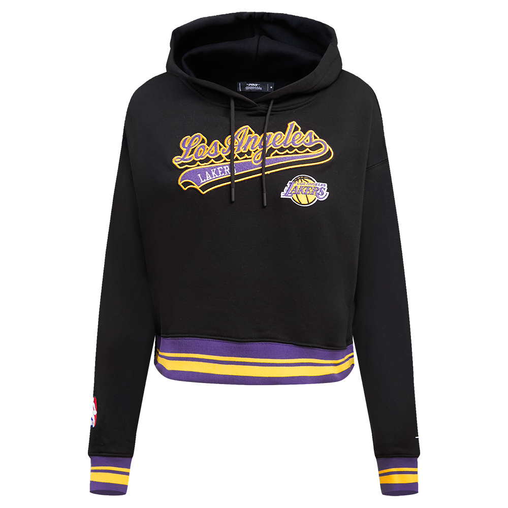 SUDADERA CON GORRO NBA LOS ANGELES LAKERS SCRIPT TAIL PARA MUJER