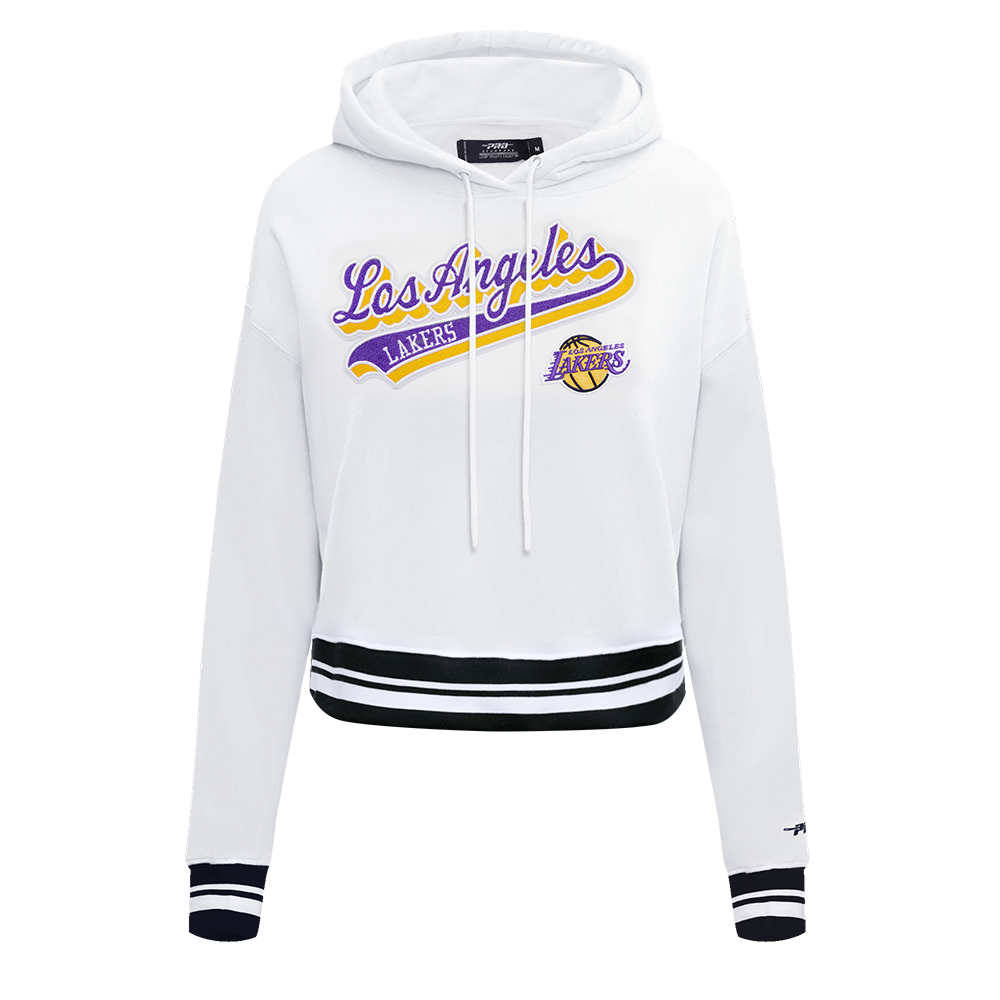 SUDADERA CON GORRO NBA LOS ANGELES LAKERS SCRIPT TAIL PARA MUJER