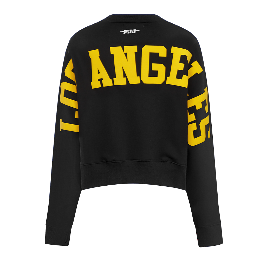 SUDADERA DE CUELLO REDONDO NBA LOS ANGELES LAKERS WINGSPAN PARA MUJER