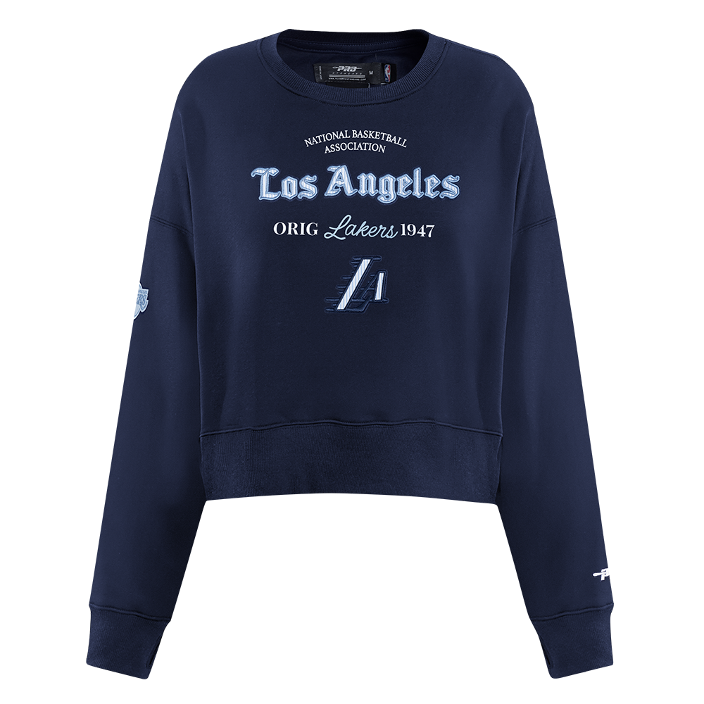 SUDADERA DE CUELLO REDONDO NBA LOS ANGELES LAKERS COUNTRY CLUB PARA MUJER