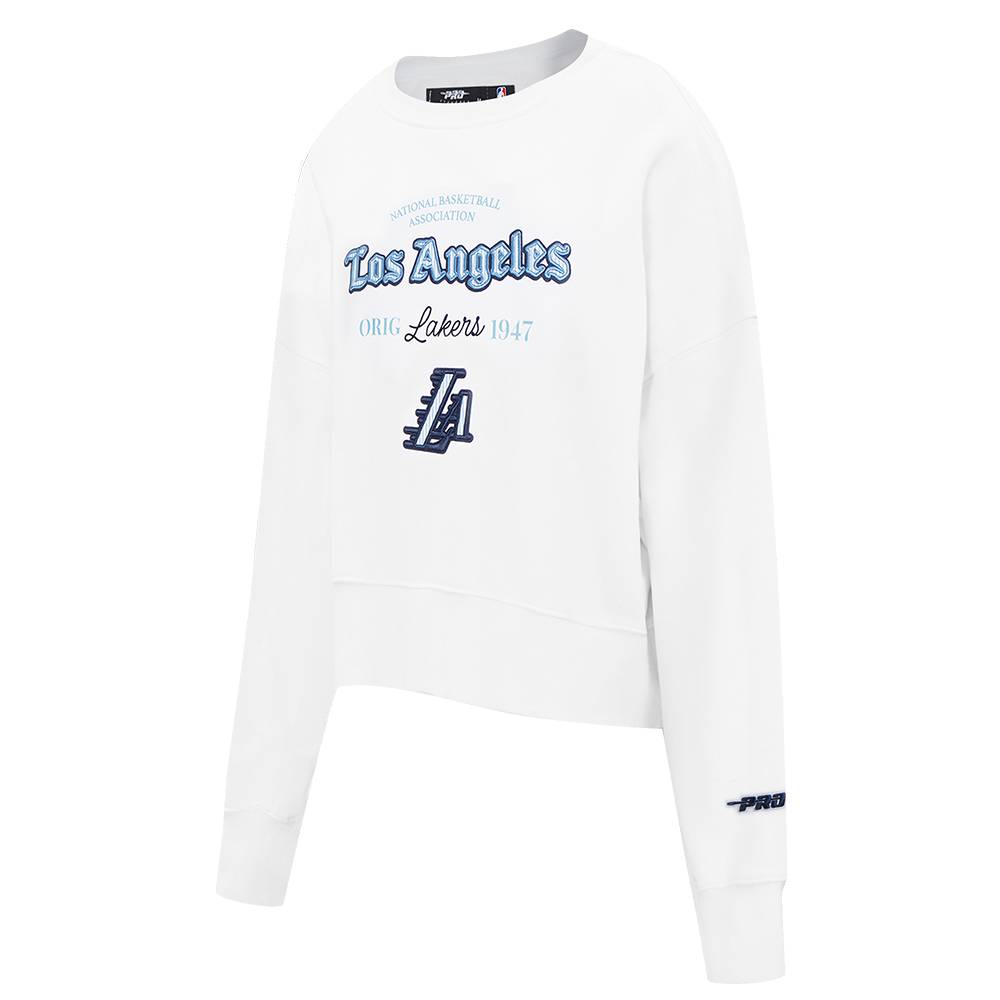 SUDADERA DE CUELLO REDONDO NBA LOS ANGELES LAKERS COUNTRY CLUB PARA MUJER