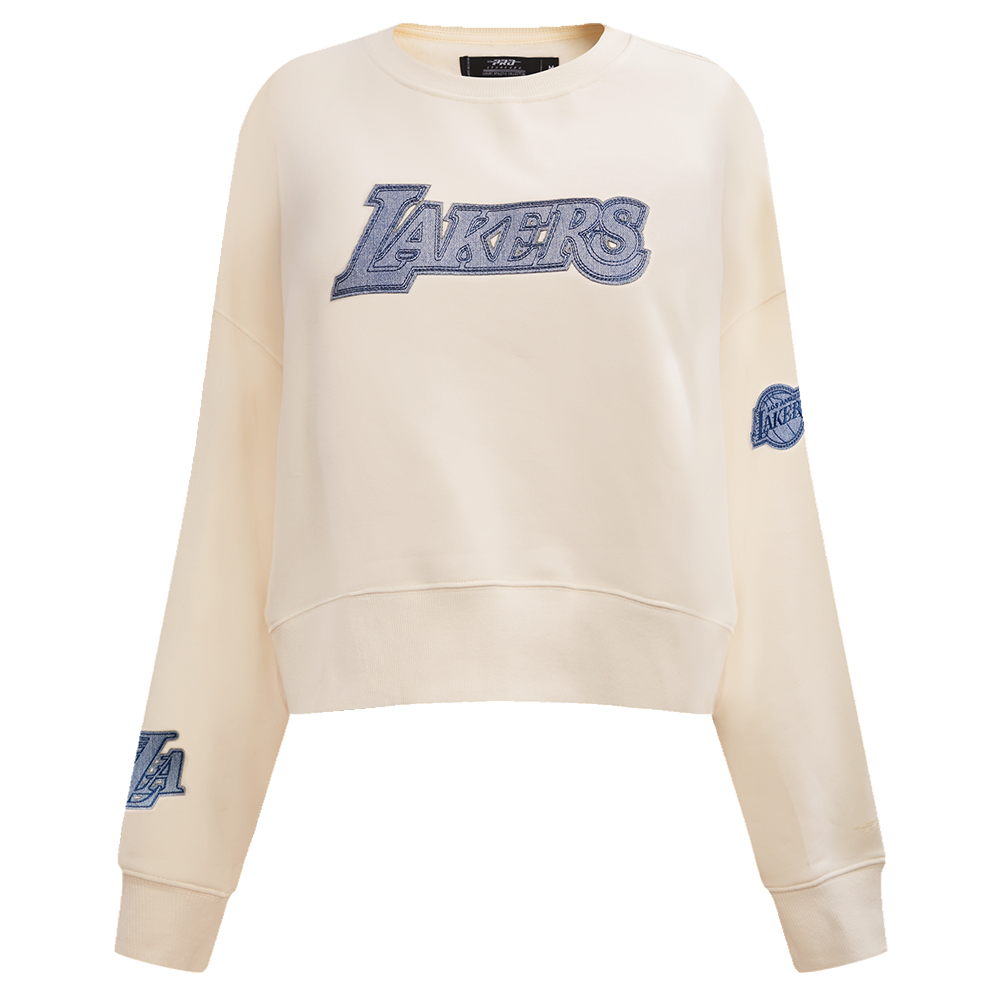 SUDADERA DE CUELLO REDONDO NBA LOS ANGELES LAKERS VARSITY BLUES PARA MUJER