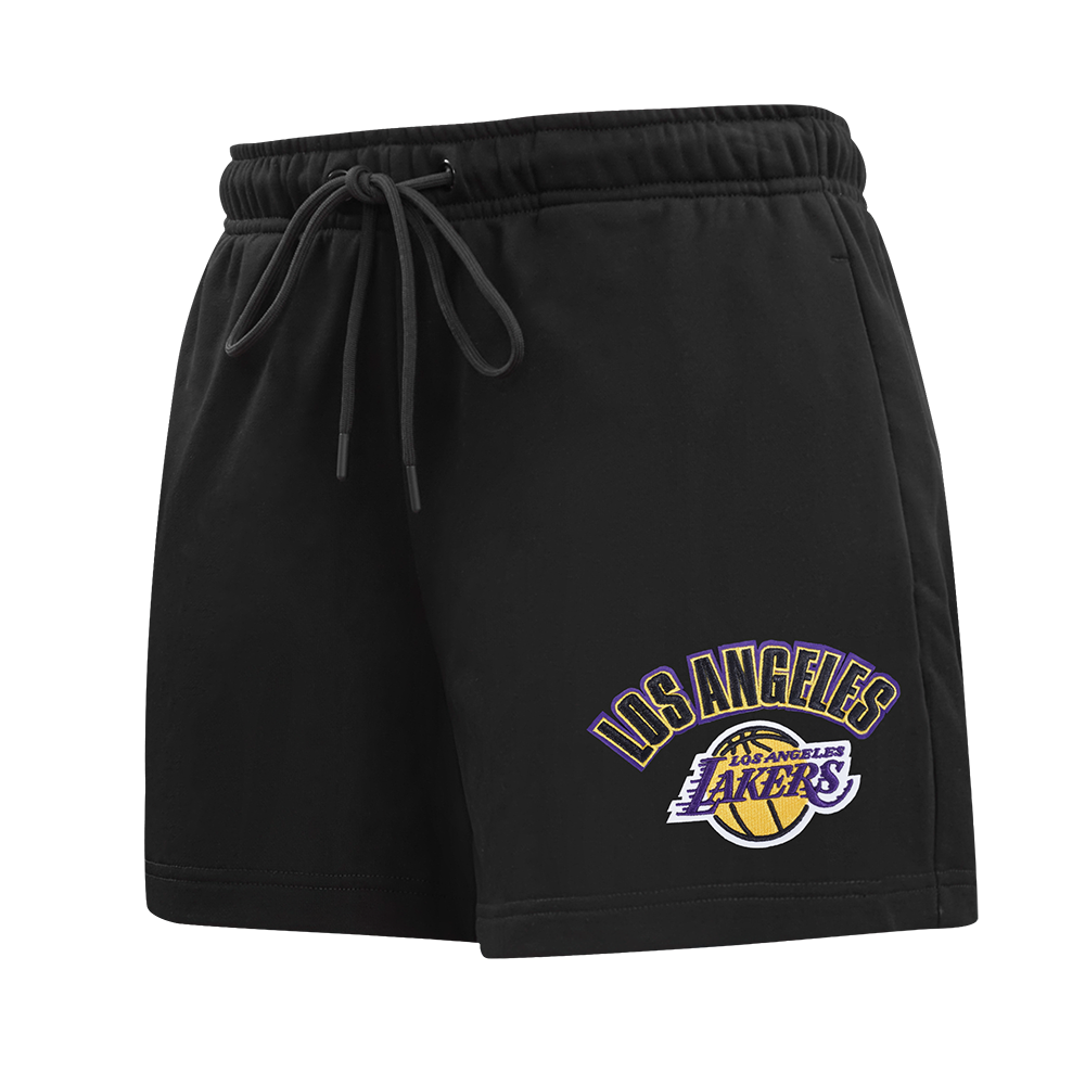 SHORTS DE ALGODÓN NBA LOS ANGELES LAKERS CLASSIC ESSENTIALS PARA MUJER