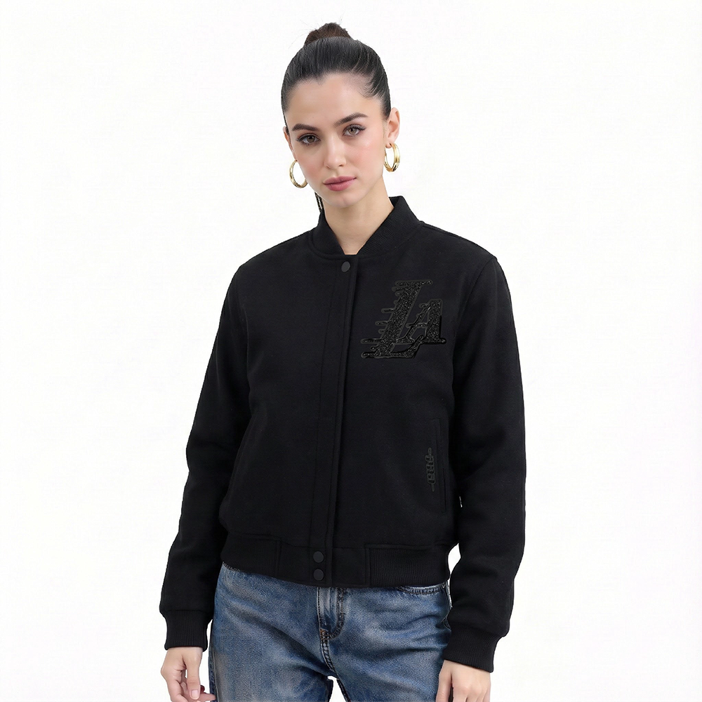 CHAMARRA UNIVERSITARIA NBA LOS ANGELES LAKERS WASHED CRYSTALLINE PARA MUJER