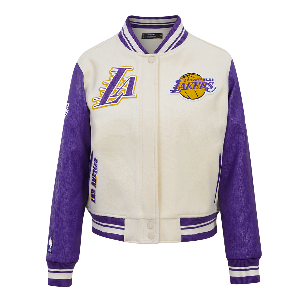 CHAMARRA UNIVERSITARIA NBA LOS ANGELES LAKERS RETRO CLASSICS PARA MUJER