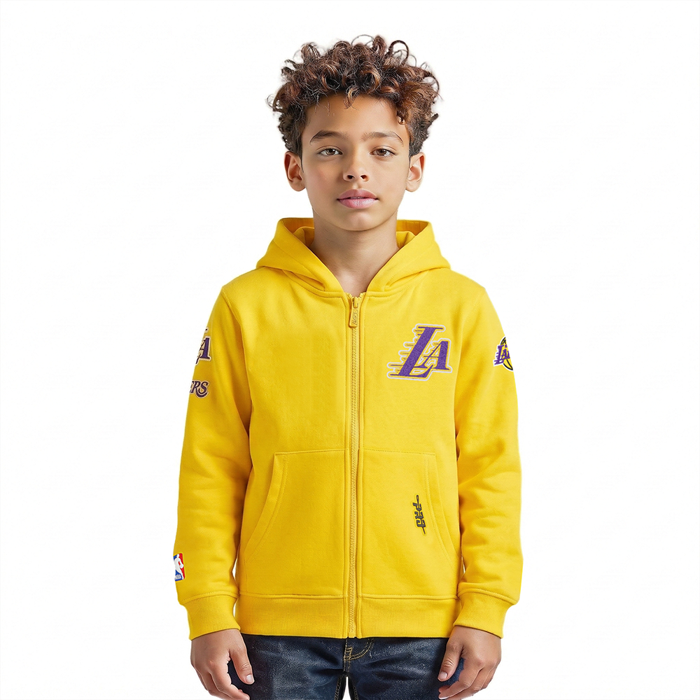 SUDADERA CON CIERRE NBA LOS ANGELES LAKERS CLASSIC CHENILLE PARA NIÑO