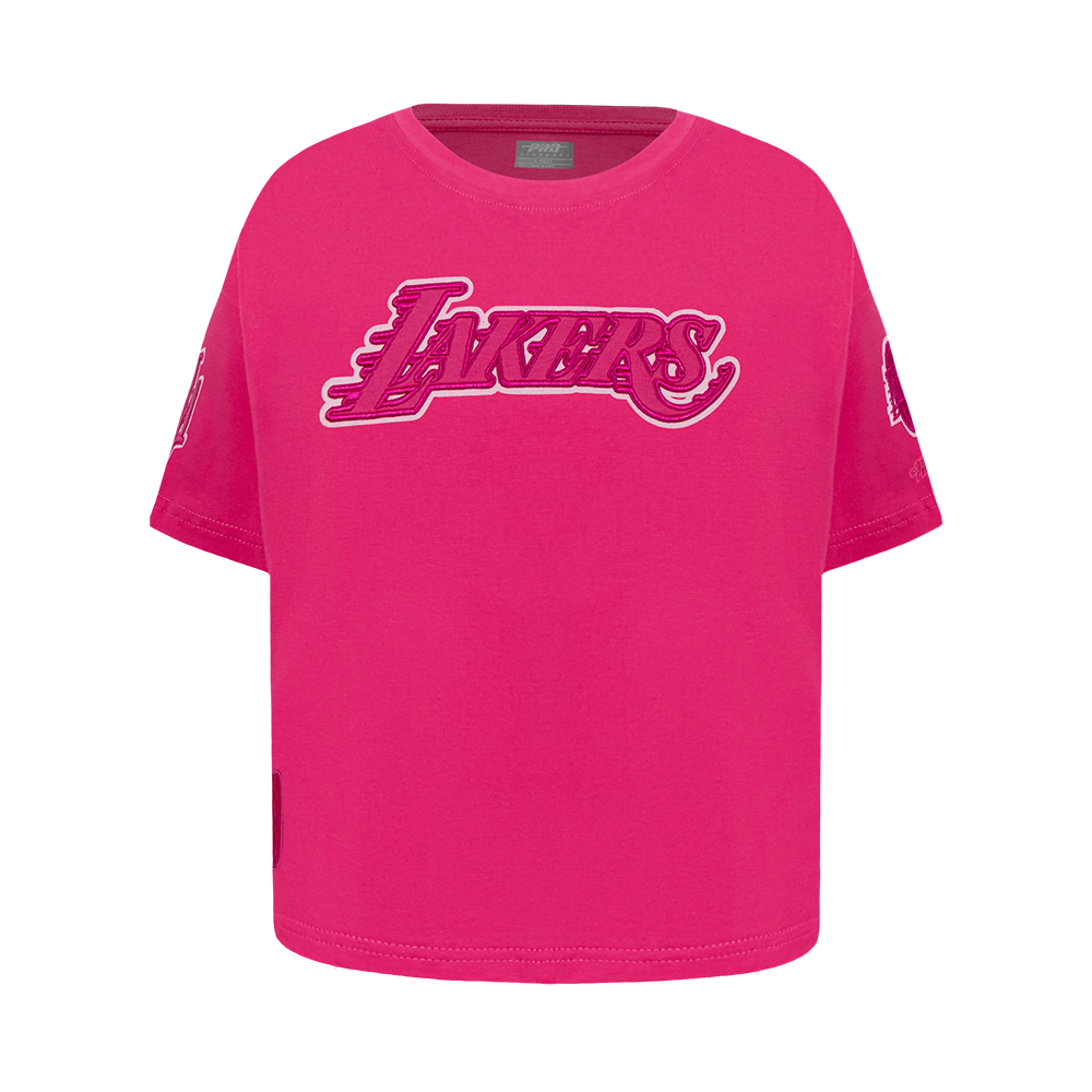 PLAYERA NBA LOS ANGELES LAKERS CLASSIC TRIPLE PINK PARA NIÑA