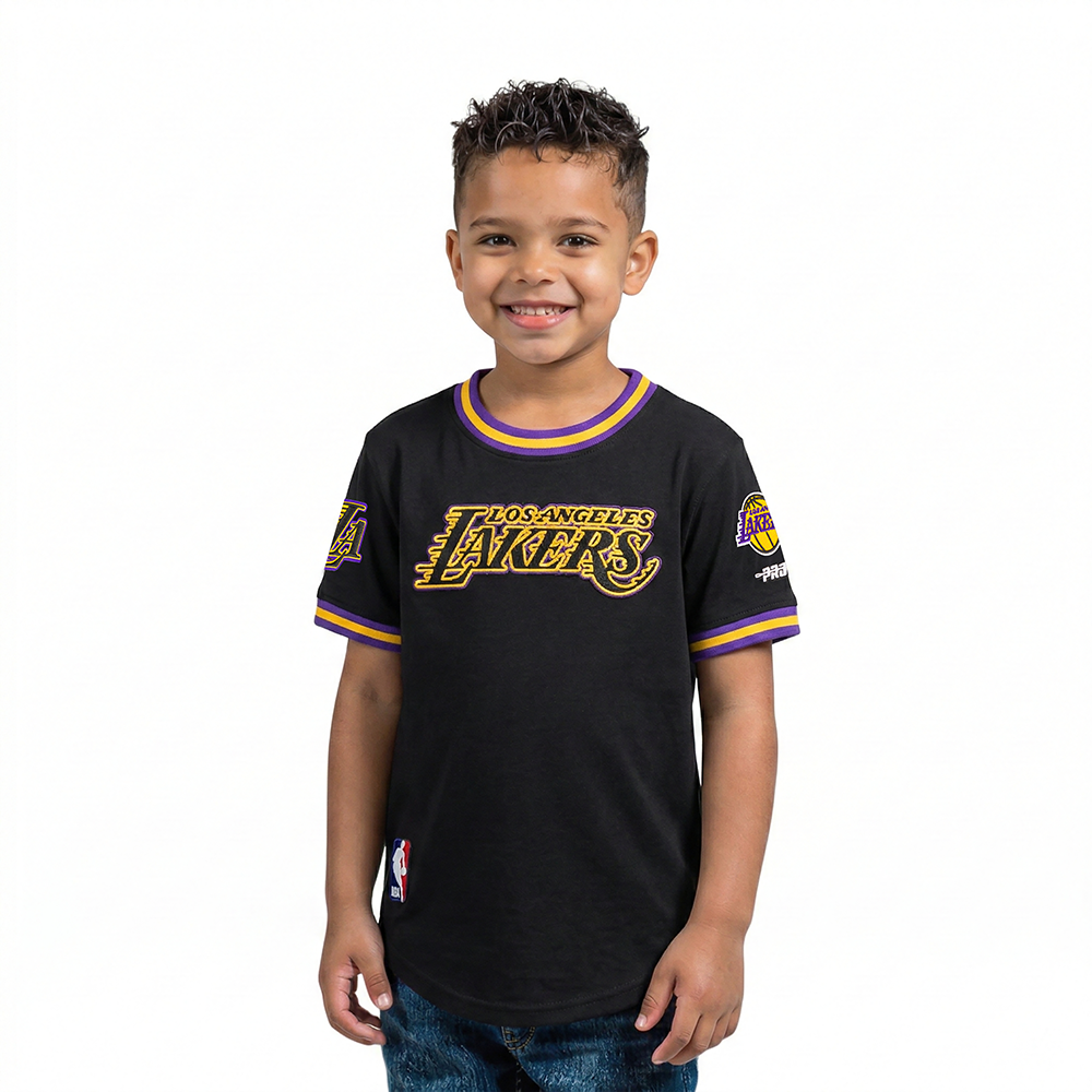 PLAYERA NBA LOS ANGELES LAKERS CLASSIC CHENILLE PARA BEBÉ NIÑO
