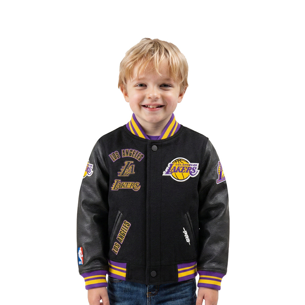 CHAMARRA UNIVERSITARIA NBA LOS ANGELES LAKERS RETRO CLASSICS PARA BEBÉ NIÑO
