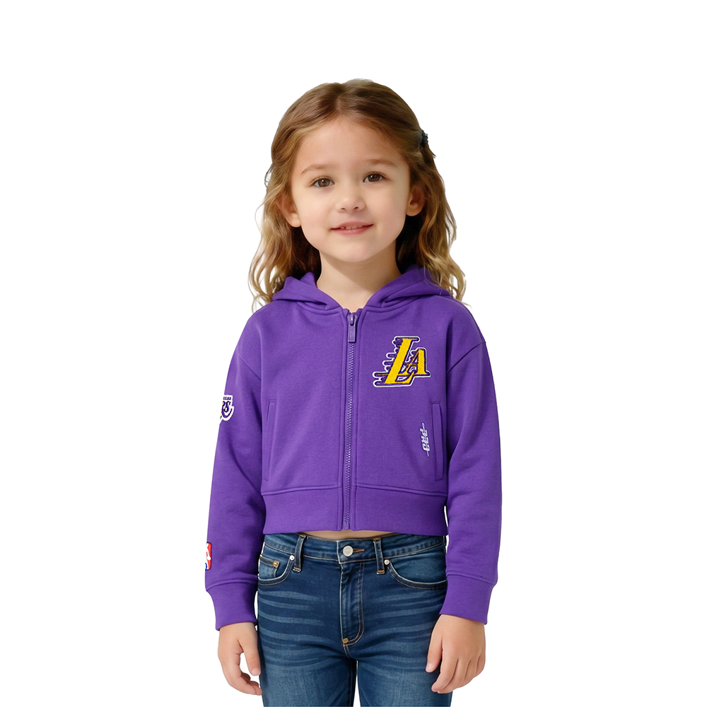 SUDADERA CON CIERRE NBA LOS ANGELES LAKERS CLASSIC ESSENTIALS PARA BEBÉ NIÑA