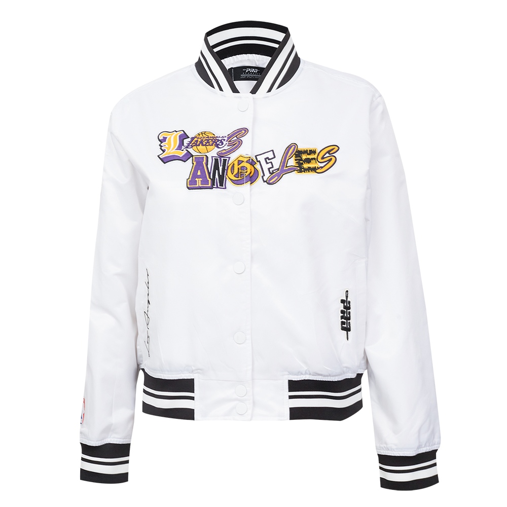 CHAMARRA DE SATÍN NBA LOS ANGELES LAKERS CITY RANSOM PARA MUJER – Pro ...