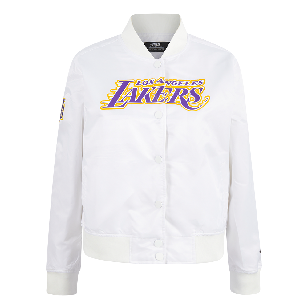 CHAMARRA DE SATÍN NBA LOS ANGELES LAKERS CLASSIC ESSENTIALS PARA MUJER
