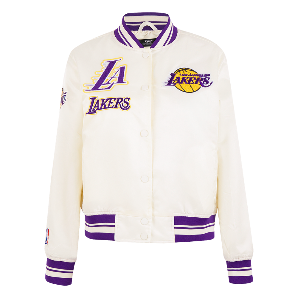 CHAMARRA DE SATÍN NBA LOS ANGELES LAKERS RETRO CLASSICS PARA MUJER