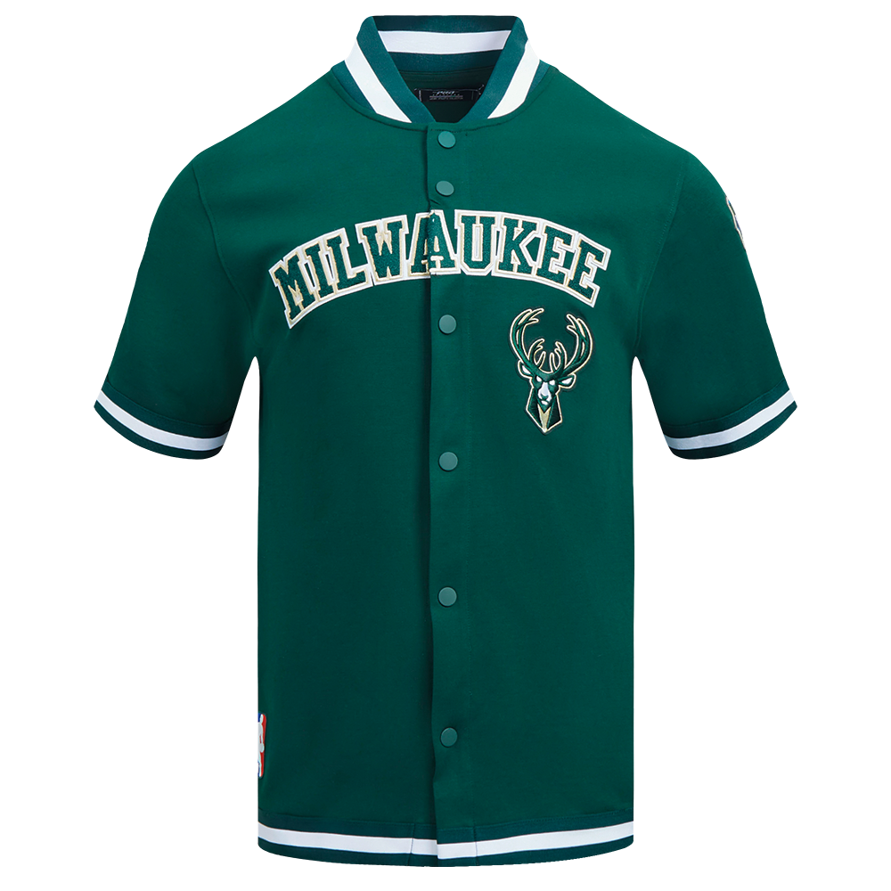 SOBRECAMISA DE MANGA CORTA NBA MILWAUKEE BUCKS CLASSIC CHENILLE