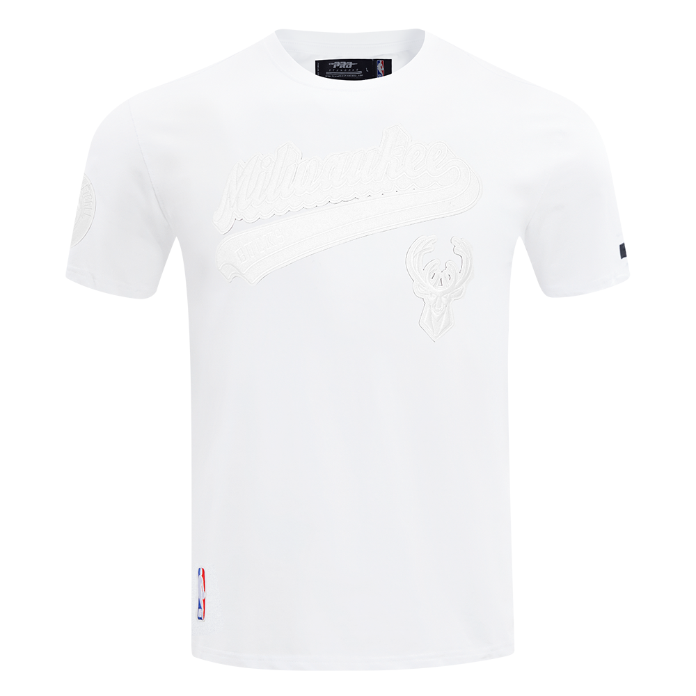 PLAYERA NBA MILWAUKEE BUCKS WHITE OUT