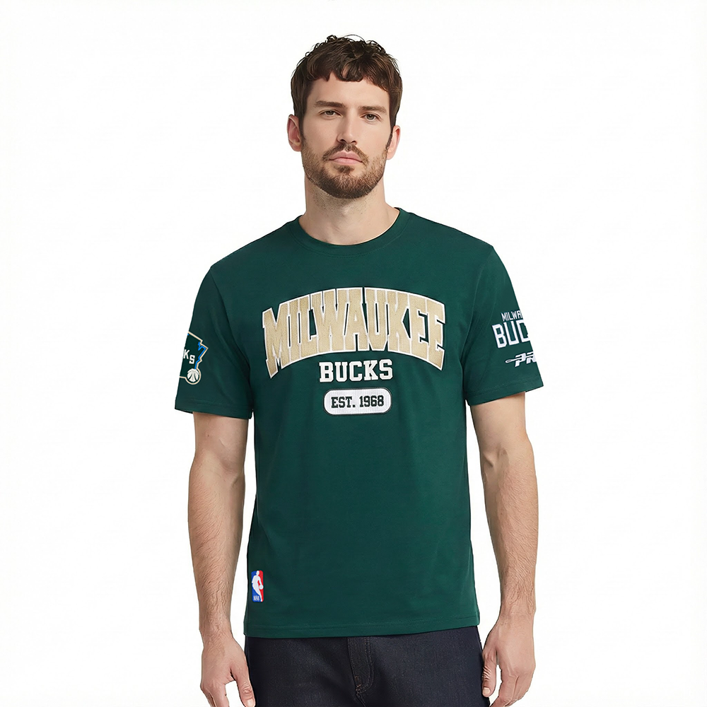 PLAYERA NBA MILWAUKEE BUCKS CITY ARCH