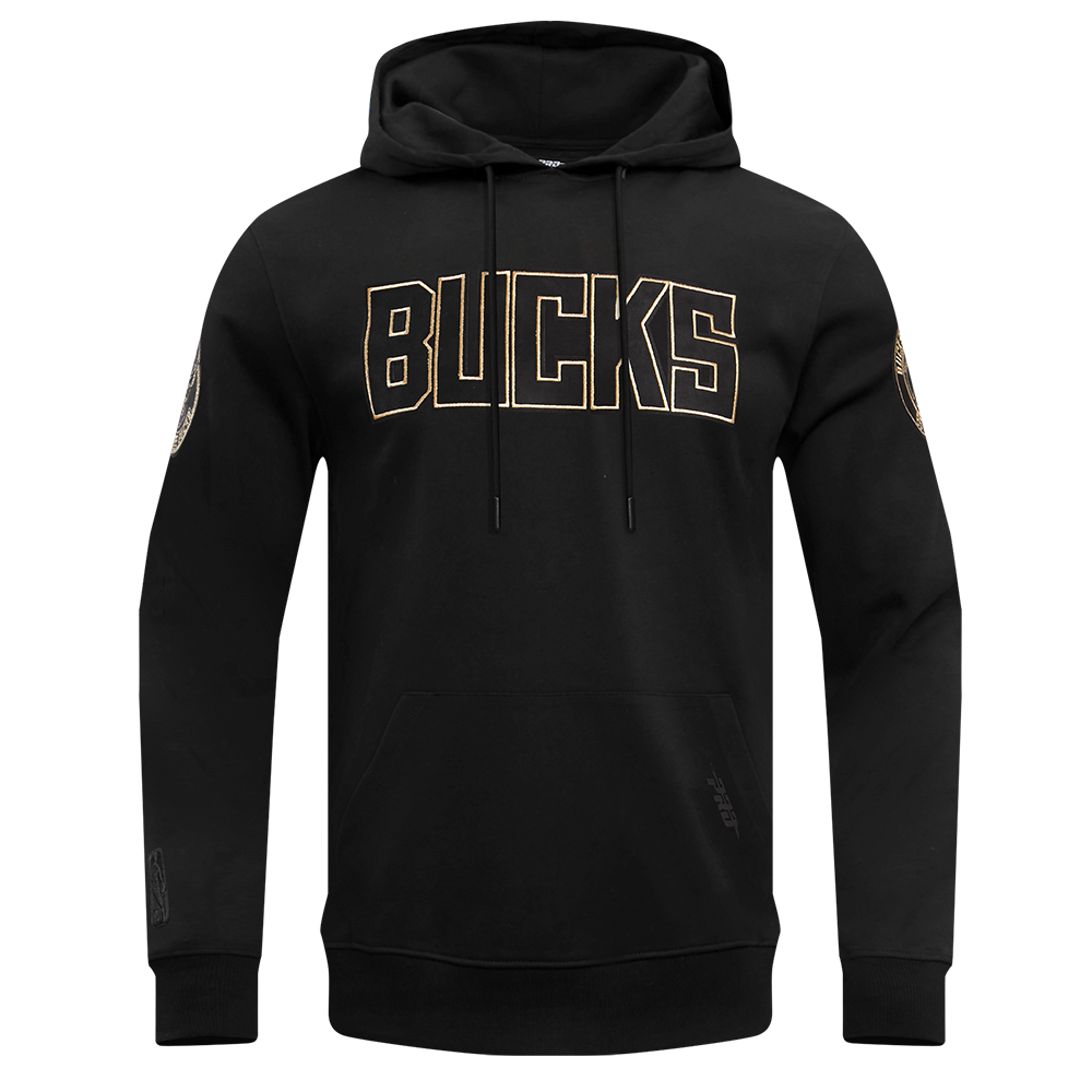 SUDADERA CON GORRO NBA MILWAUKEE BUCKS BLACK&GOLD