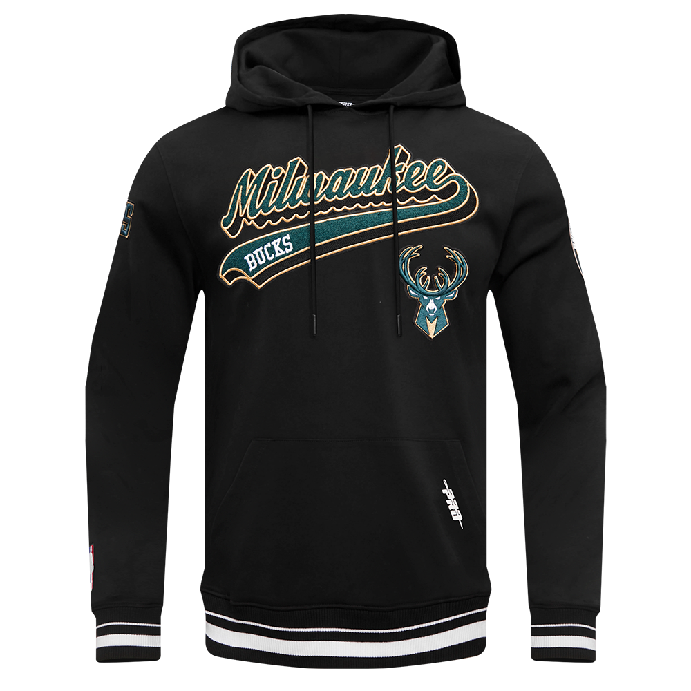 SUDADERA CON GORRO NBA MILWAUKEE BUCKS SCRIPT TAIL