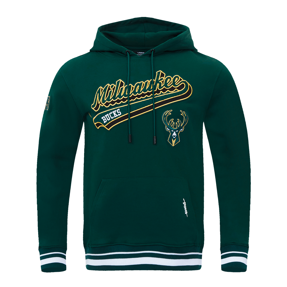 SUDADERA CON GORRO NBA MILWAUKEE BUCKS SCRIPT TAIL