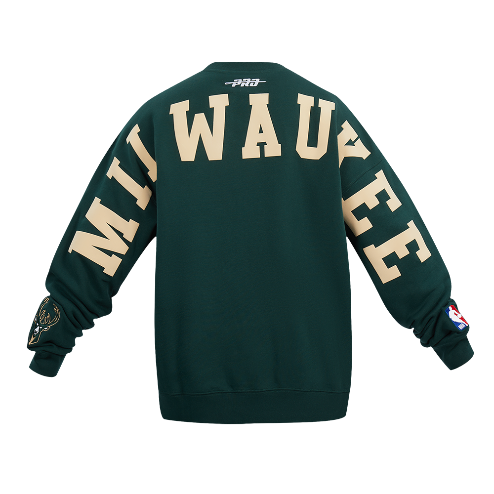 SUDADERA DE CUELLO REDONDO NBA MILWAUKEE BUCKS WINGSPAN