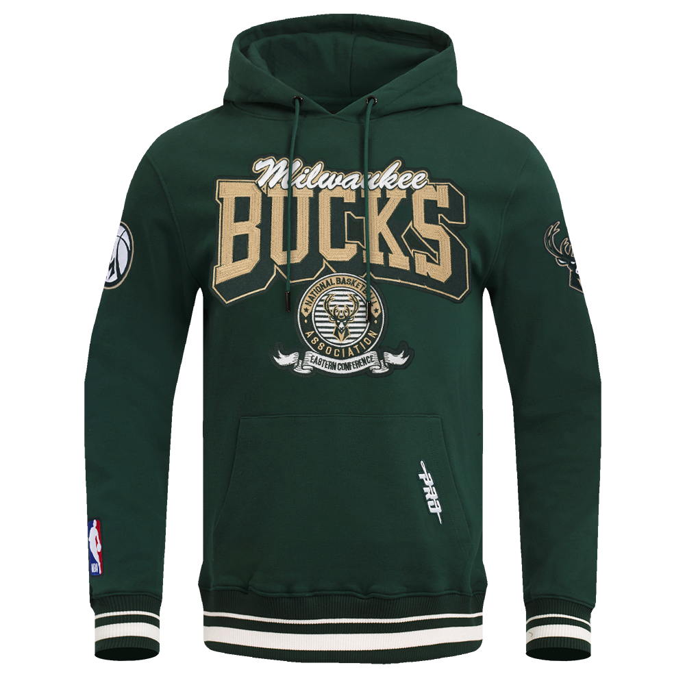 SUDADERA CON GORRO NBA MILWAUKEE BUCKS TEAM BADGE