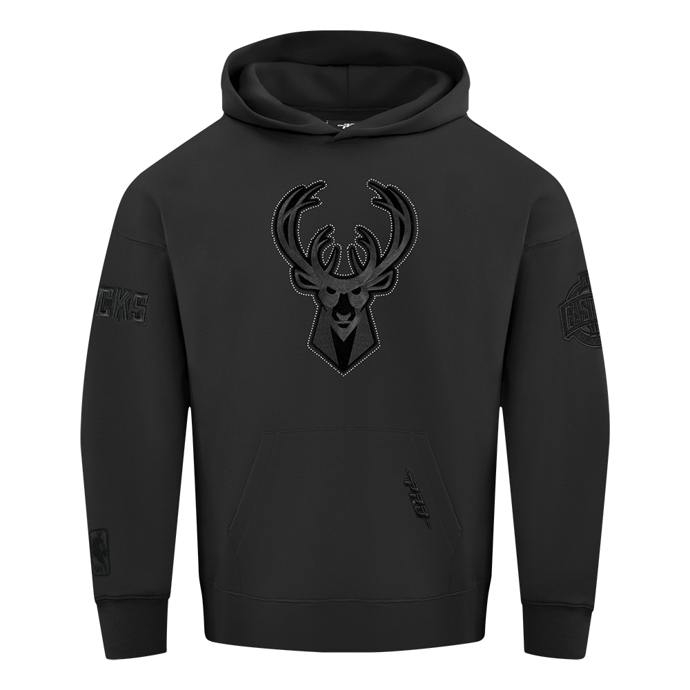 SUDADERA CON GORRO NBA MILWAUKEE BUCKS BLACKOUT