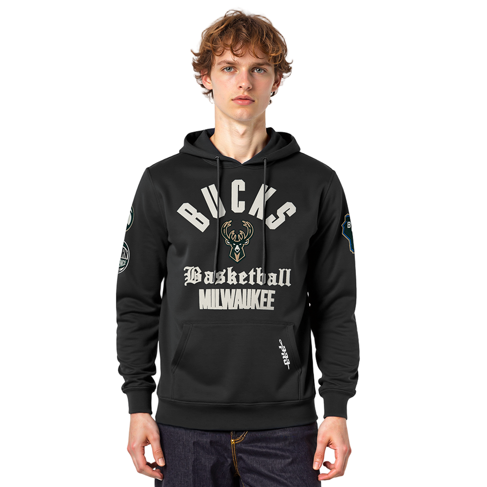 SUDADERA CON GORRO NBA MILWAUKEE BUCKS MODERN ORIGINALS