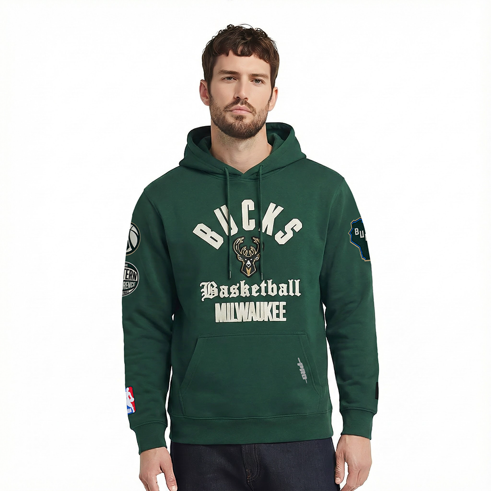 SUDADERA CON GORRO NBA MILWAUKEE BUCKS MODERN ORIGINALS